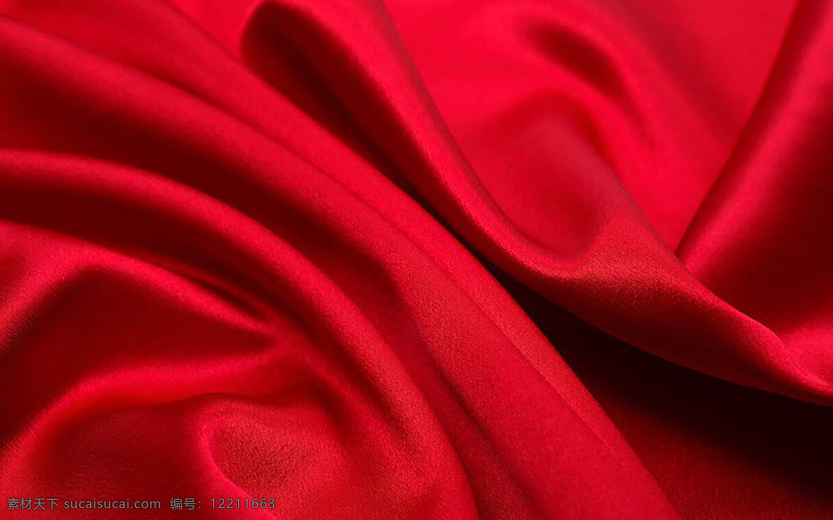 红色丝绸图片 红色 丝绸 渐变 底图素材