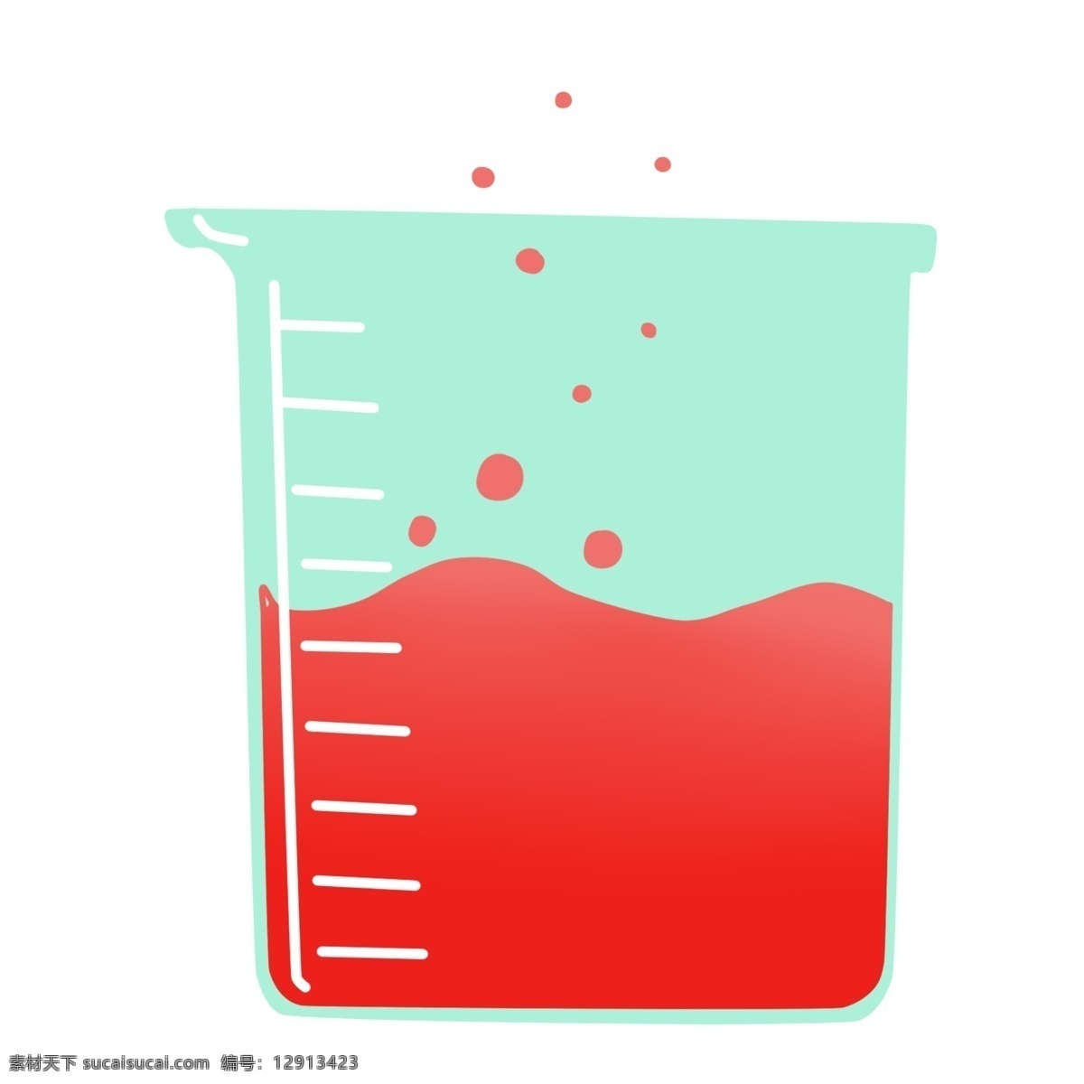 量筒 红色 液体 插画 量杯 化学药物 一量筒药物 化学用具 红色液体 化学药物插画