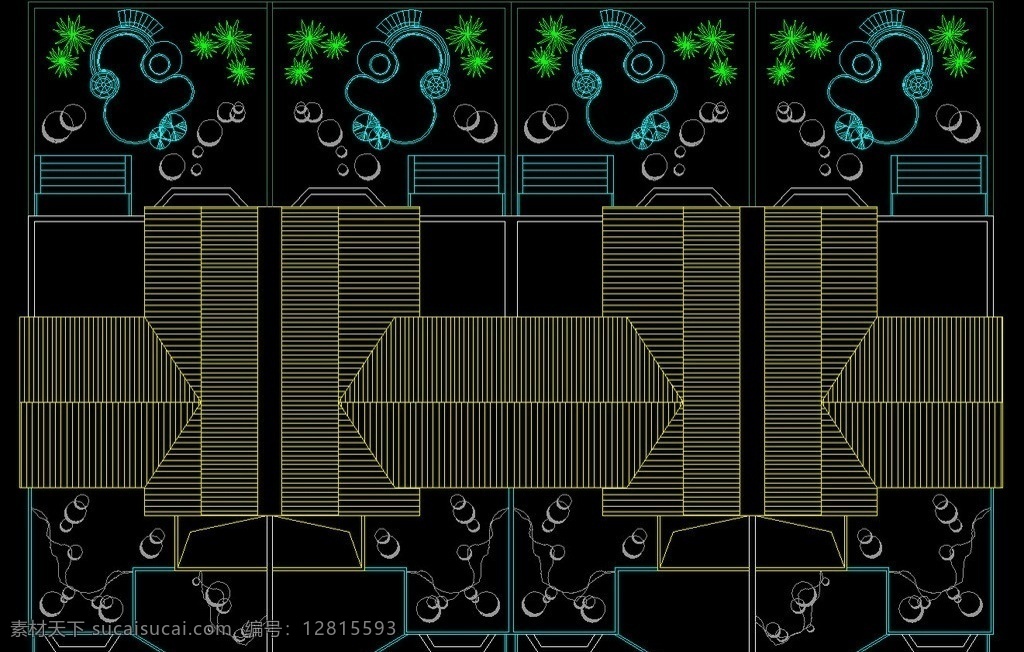 排屋别墅别墅 cad dwg 图纸 平面图 装修 装饰 施工图 立面图 剖面图 室内设计 建筑设计 别墅 私宅 别业 公馆 别墅图纸大全 环境设计 源文件