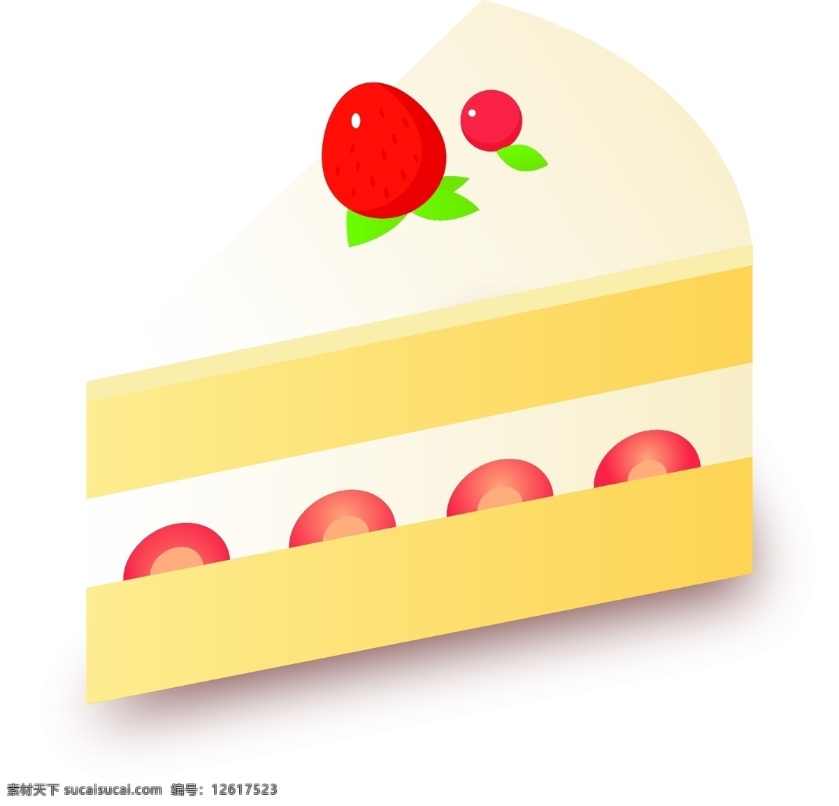 d 轴 测 图 奶油 草莓 蛋糕 矢量 设计素材 甜品 甜点 樱桃 2.5d奶油 甜食
