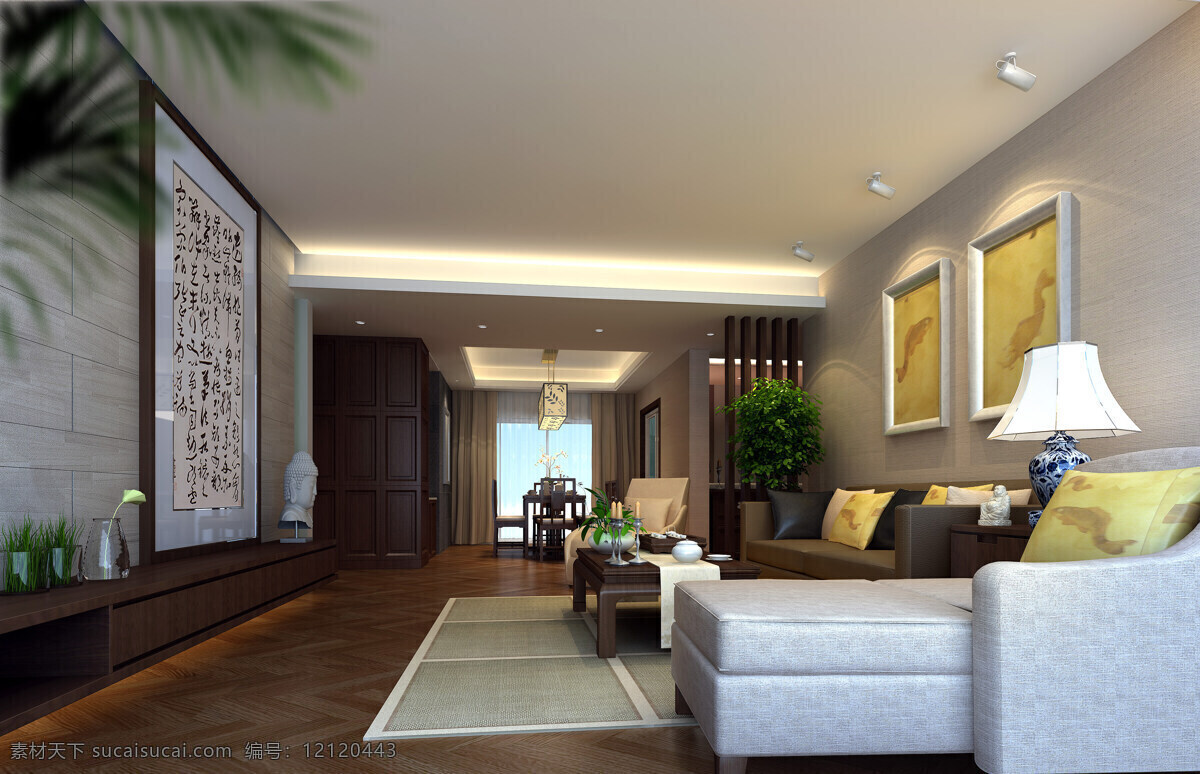 东南亚 风情 3d 环境设计 客厅 室内设计 渲染 装饰 东南亚风情 装饰素材