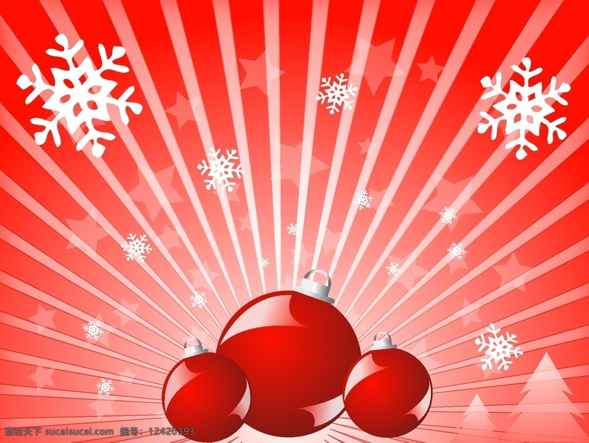 红 球 圣诞 矢量 摘要 艺术 背景 假期