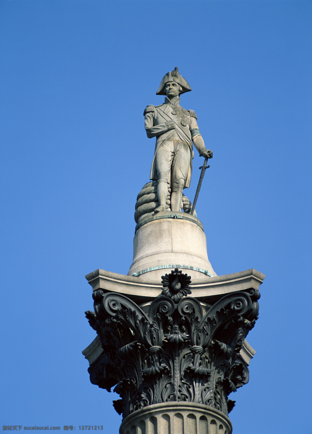 名人 石雕 城市 城市建筑 城市标识 英国 伦敦 现代城市 英国传统服饰 佩剑 城市风光 环境家居