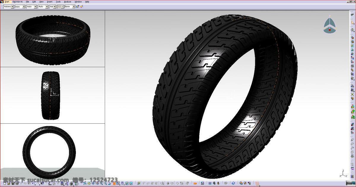 轮胎免费下载 包 轮胎 表面 catia 3d模型素材 建筑模型