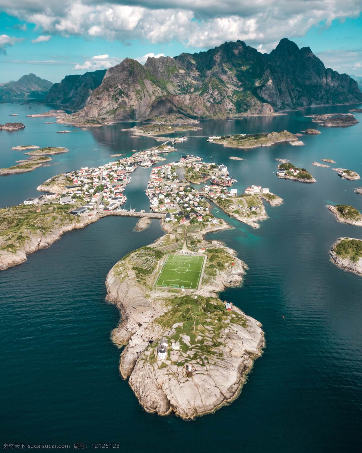 大海 海洋 海水 岛屿 山峰 天空 云朵 自然景观 自然风景