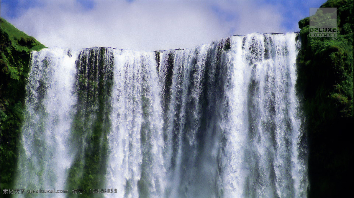 壮观的瀑布 壮观 瀑布 飞流直下 水花 景色 高山 冲击力 山水风景 自然景观
