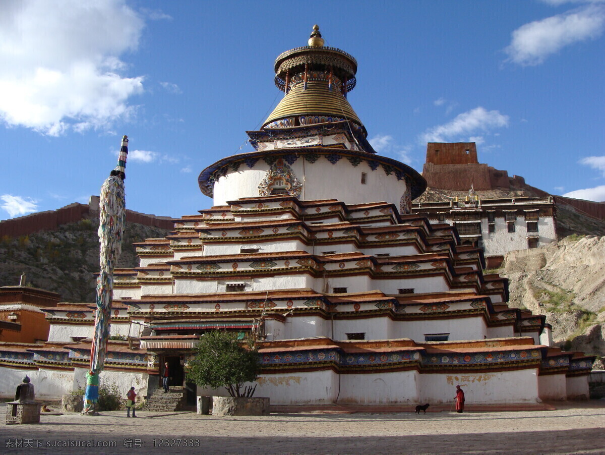 西藏风景 建筑物 西藏风景图 摄影图库