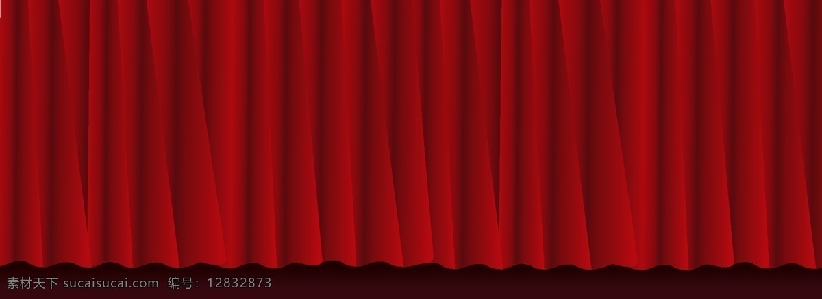 红色 舞台幕布 banner 背景 舞台 幕布 渐变