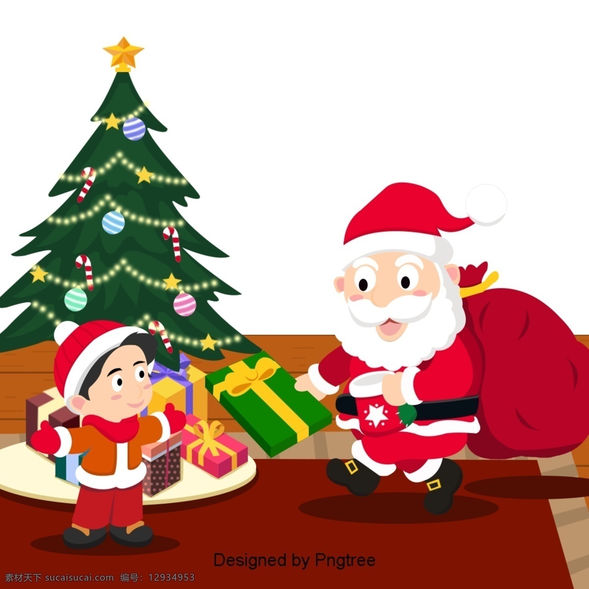 圣诞老人 礼物 一起 谢 分销 服务 袋 明星 孩子 糖果 可爱 圣诞树 海报 快乐