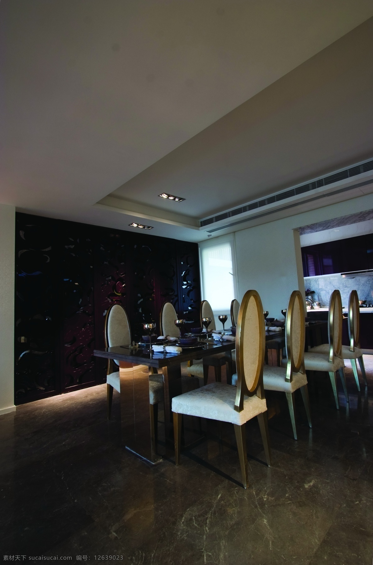 餐厅效果图a 室内设计 现代简约 效果图 餐厅 餐桌 黑色