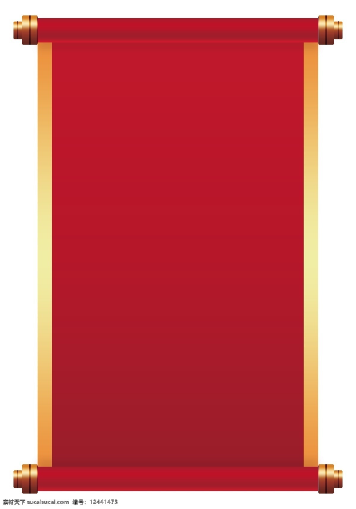 新年 红色 金边 卷轴 免 抠 边框 喜庆 吉祥 横幅 春联 中国风 中式 新中式 红色卷轴 吉祥如意 造型边框 精致边框 传统