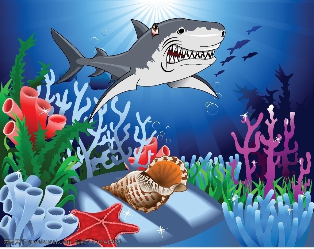海底乐园生物 水底乐园 水草图片 水草 海马 海底生物 鱼 热带鱼 鲨鱼 海鱼