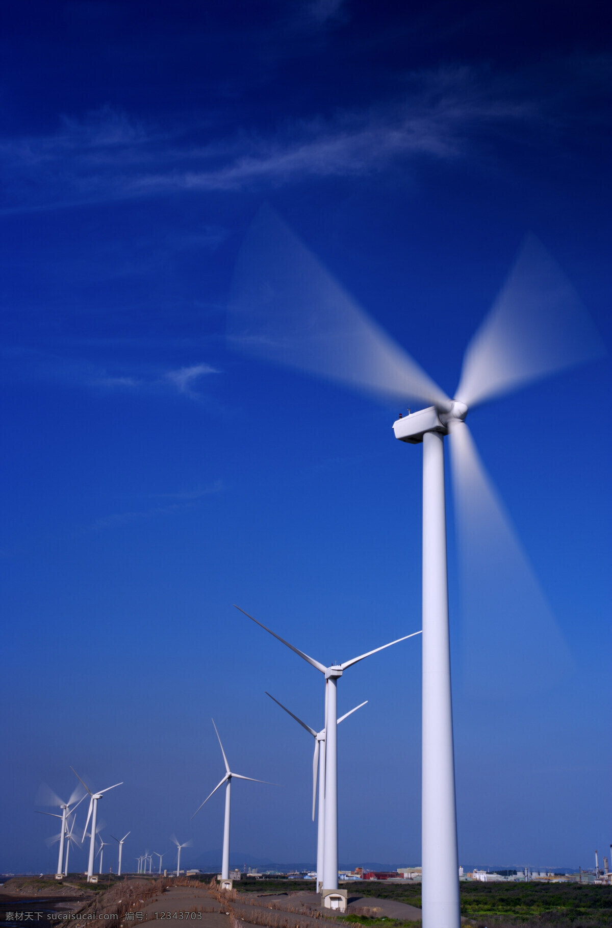 风能 发电 风能发电 风力 风车 蓝天 科技 能源 环保 现代科技 高清图片 科技图片
