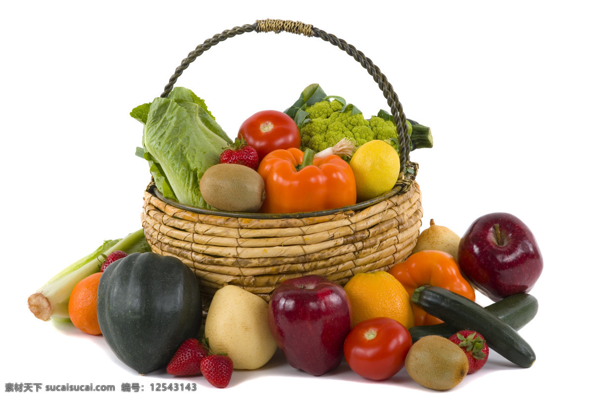 各种 蔬菜 食物 新鲜蔬菜 鲜艳 美味 可口 竹篮子 辣椒 土豆 青菜 蔬菜图片 餐饮美食