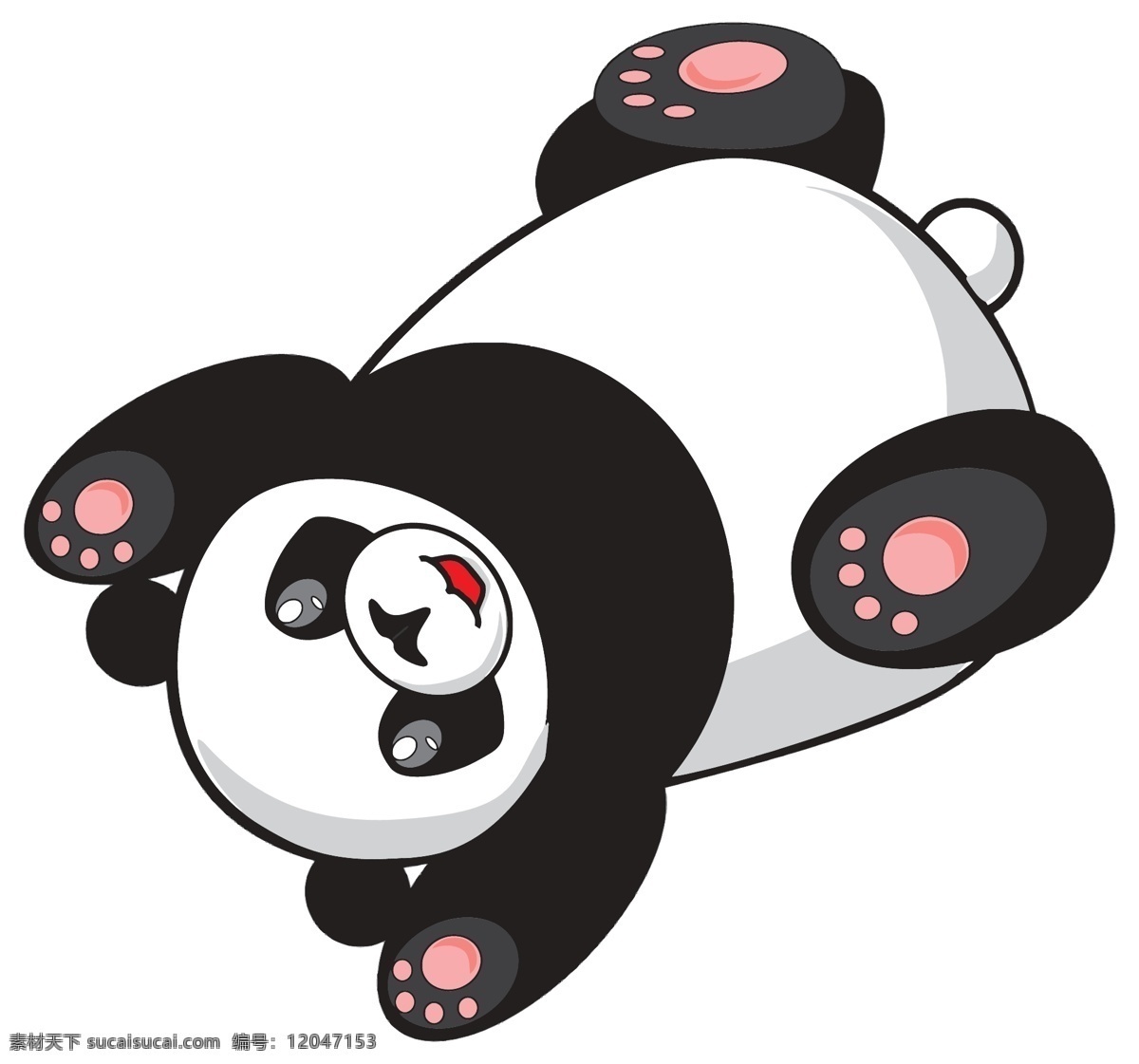 熊猫 动物 亚洲 卡通 中国 漫画 生物世界 野生动物