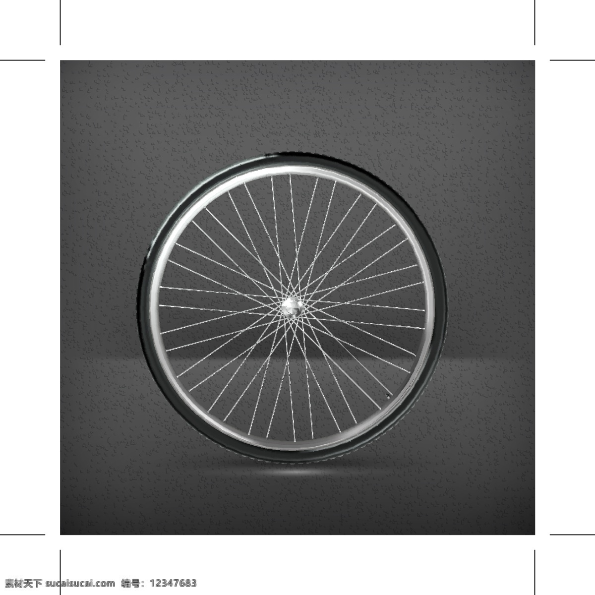 自行车轮背景 自行车 自行车轮 标志图标 矢量素材 灰色