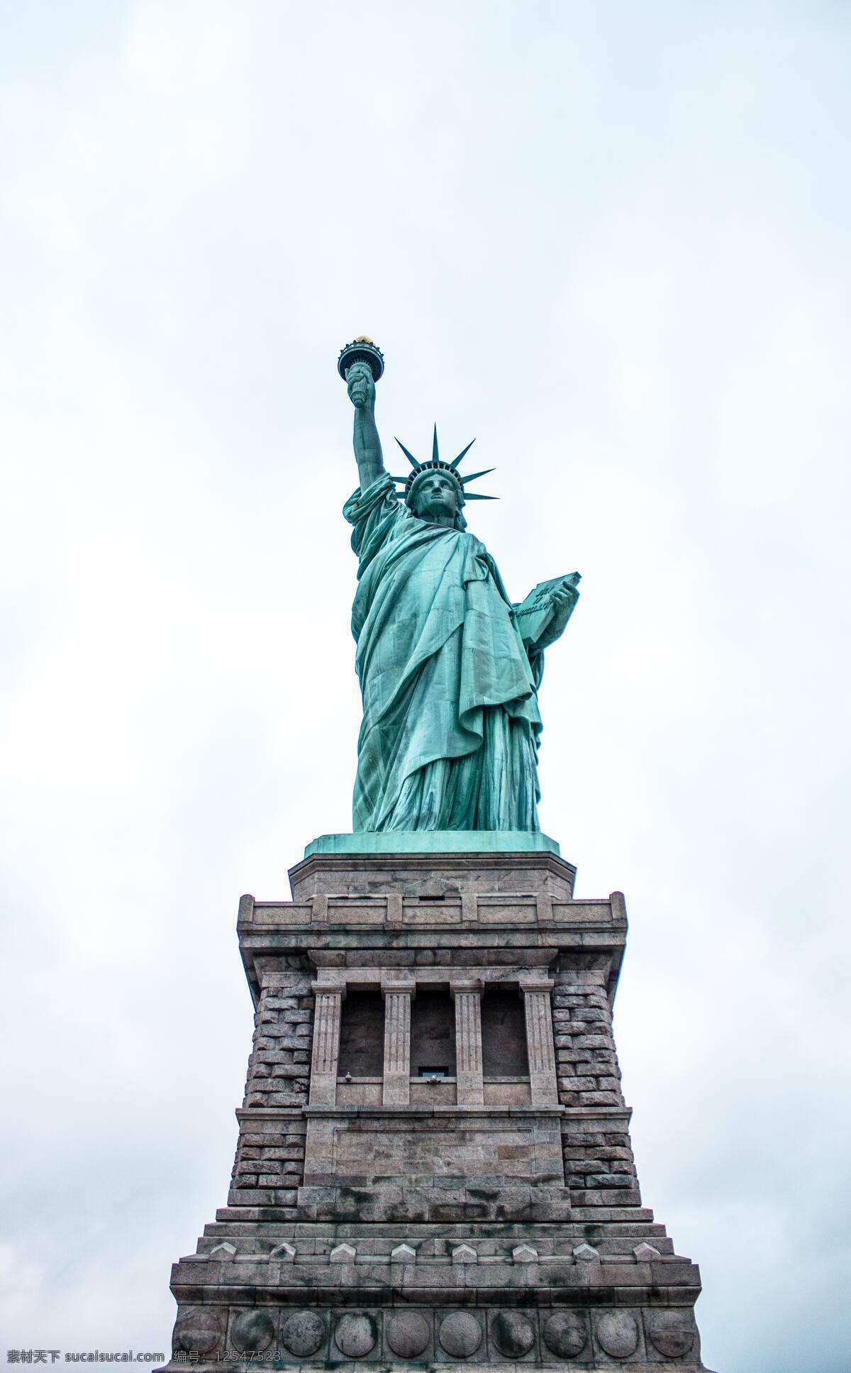自由女神像 雕像 女神像 建筑素材 天空 背景 旅游摄影 国外旅游
