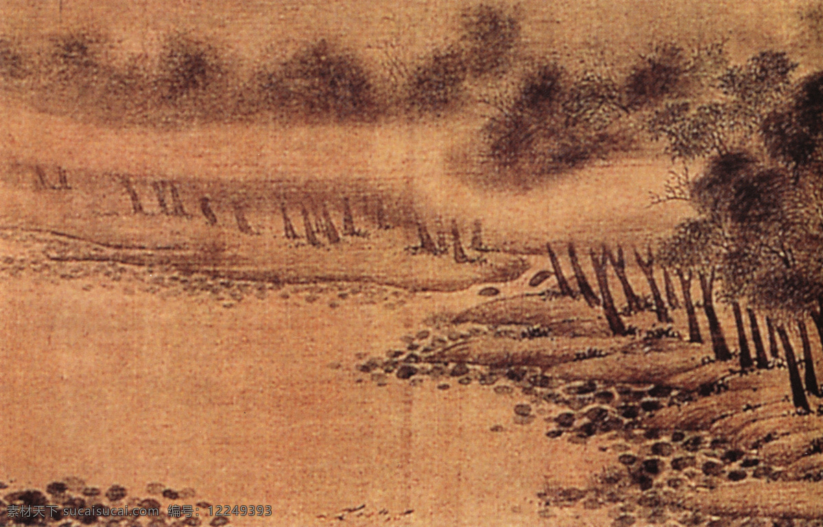 湖 庄 清 夏 图 古画 国画 夏季 湖庄清夏图 家居装饰素材 山水风景画