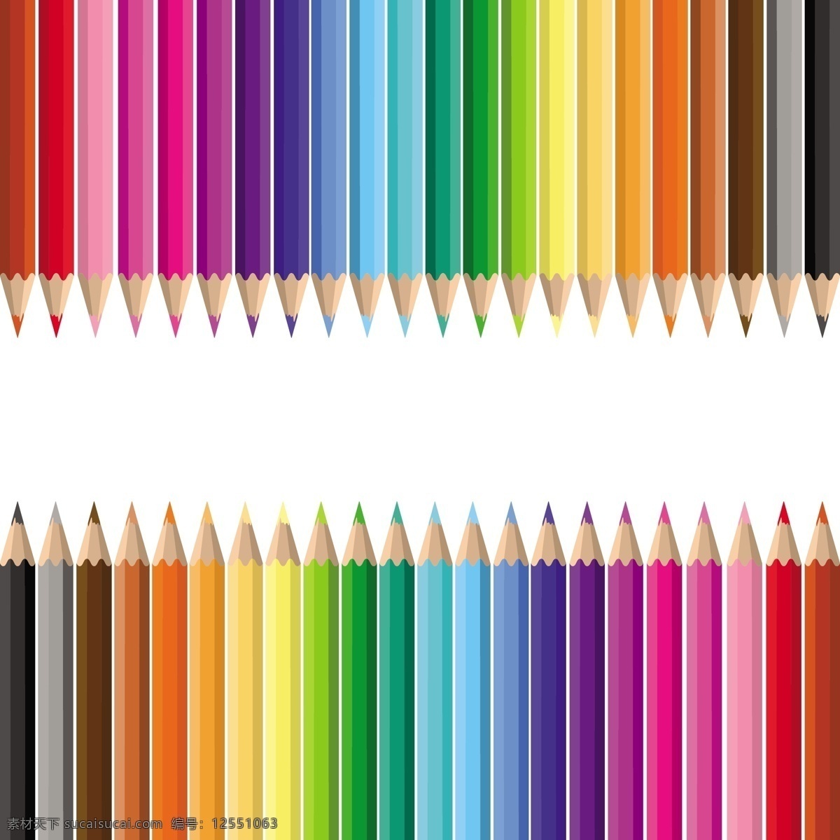 彩色铅笔背景 背景 学校 教育 铅笔 彩色 光谱