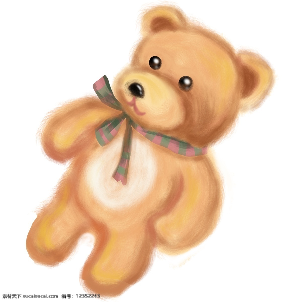 简约 手绘 玩具 熊 透明 儿童 玩具熊 透明素材 装饰元素 可爱风
