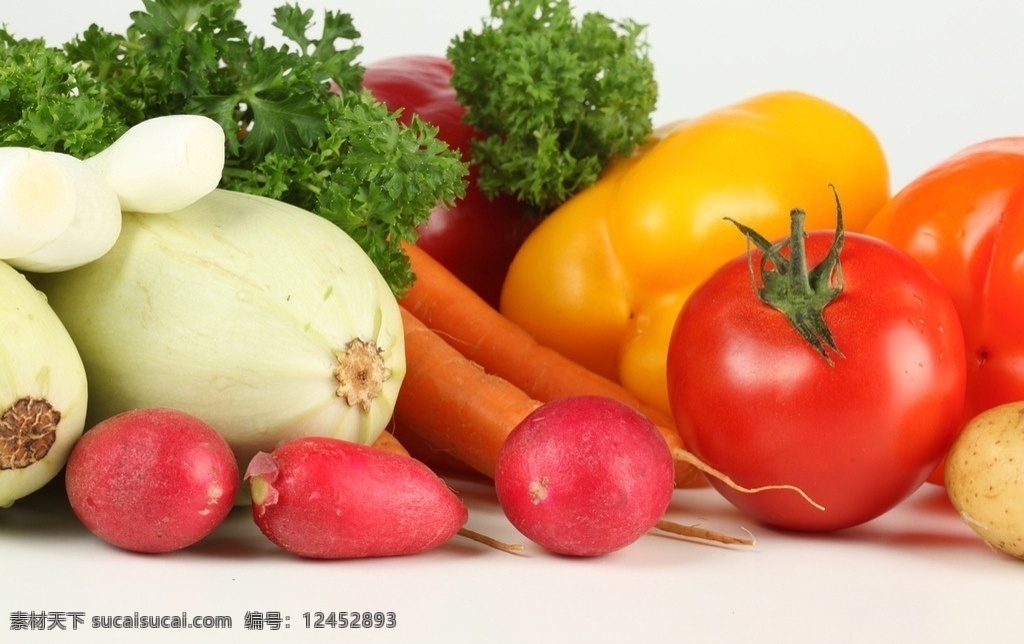西红柿 胡萝卜 大葱 瓜果 辣椒 萝卜 蕃茄 蔬菜 绿色蔬菜 新鲜蔬菜 高清蔬菜 植物 蔬菜主题 生物世界