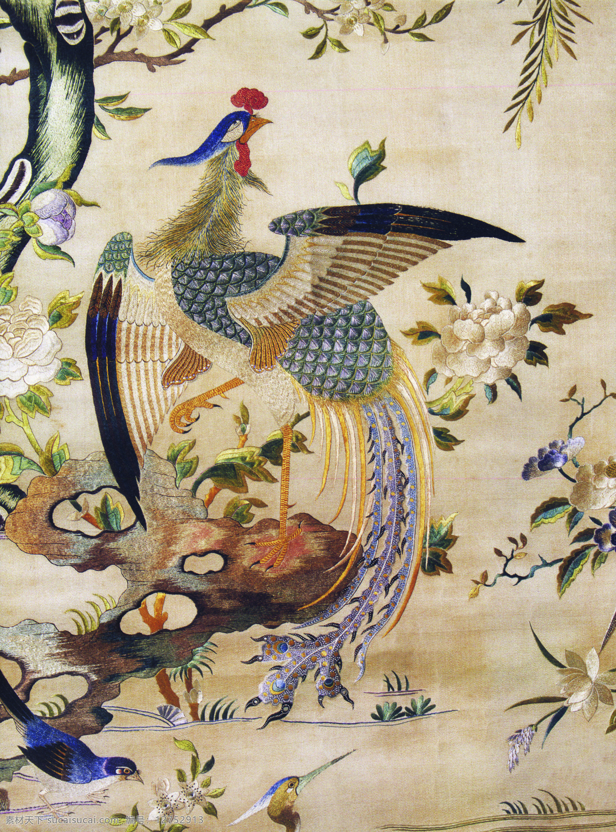 中国花鸟画 中国画 花鸟画 设计素材 花鸟画篇 中国画篇 书画美术 灰色