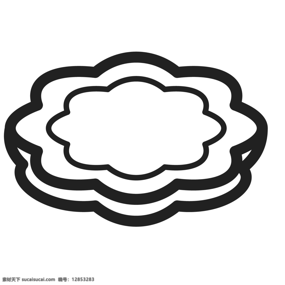 花型 的卡 通 盘子 餐具 主食 卡通主食 主食图标 中式美食 卡通美食