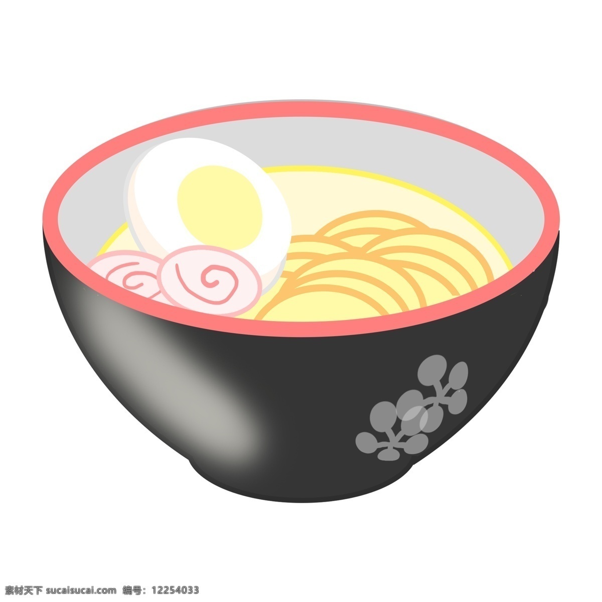 日本 美食 面条 插画 美味的面条 卡通插画 日本插画 日本产物 日本风情 日本物品 日本的面条