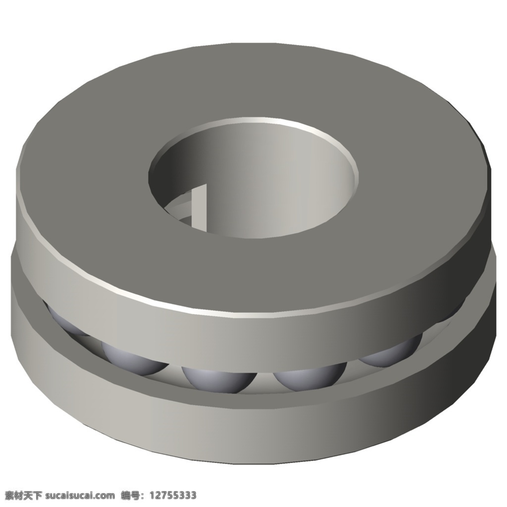 轴 推力 球轴承 es bb b180 轴承 钢球 聚合物 易格斯 3d模型素材 电器模型