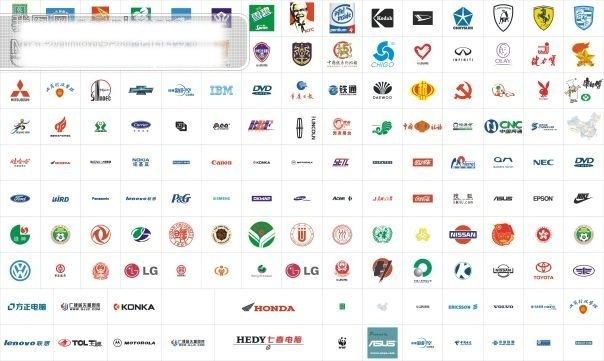 百 多家 公司 标志 logo logo图标 大众标志 企业 标识 标记 矢量图 矢量 图标 kfc标志 健力宝