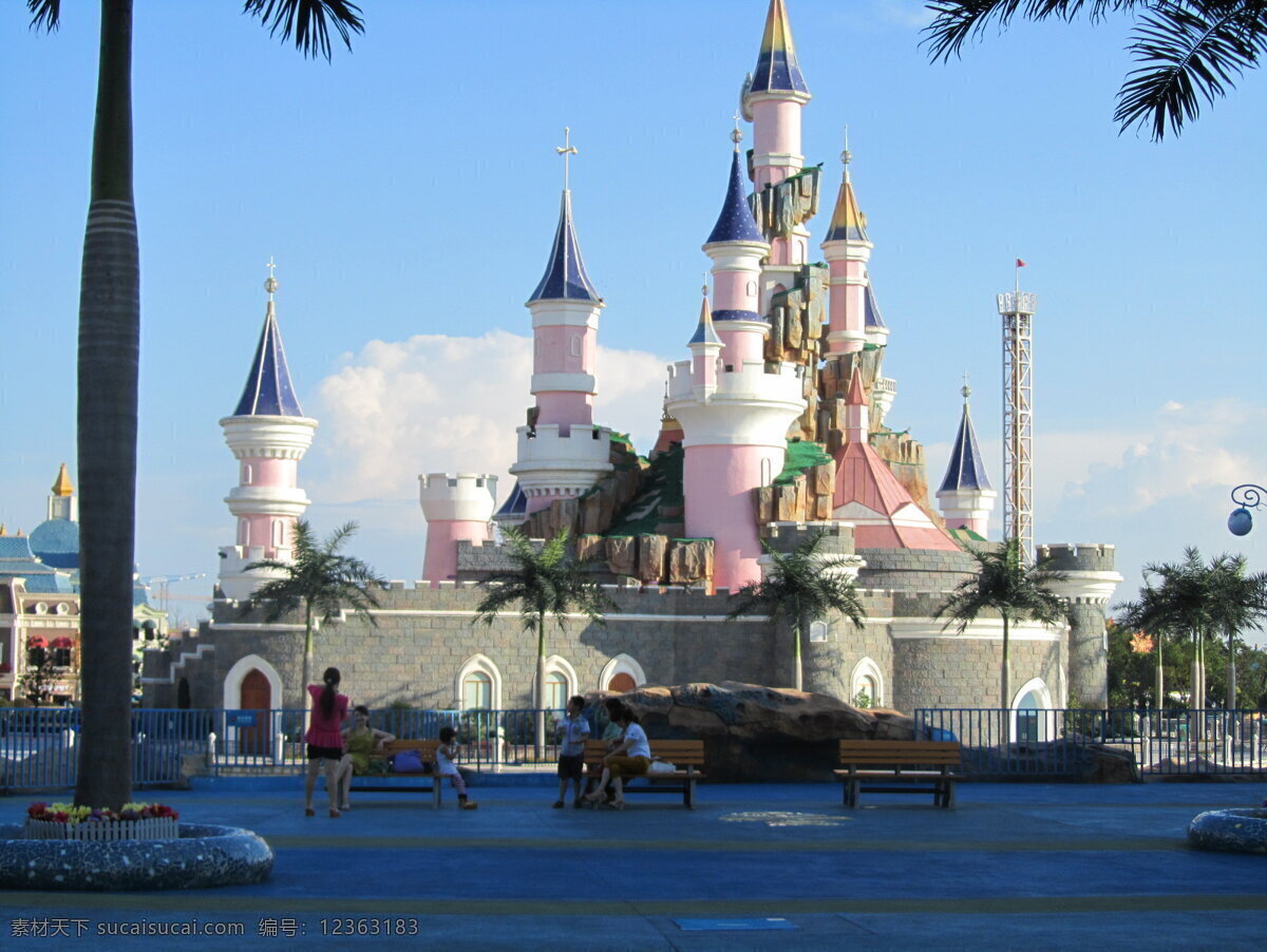 城堡 童话 游乐场 公主 小孩 天真 人文景观 旅游摄影