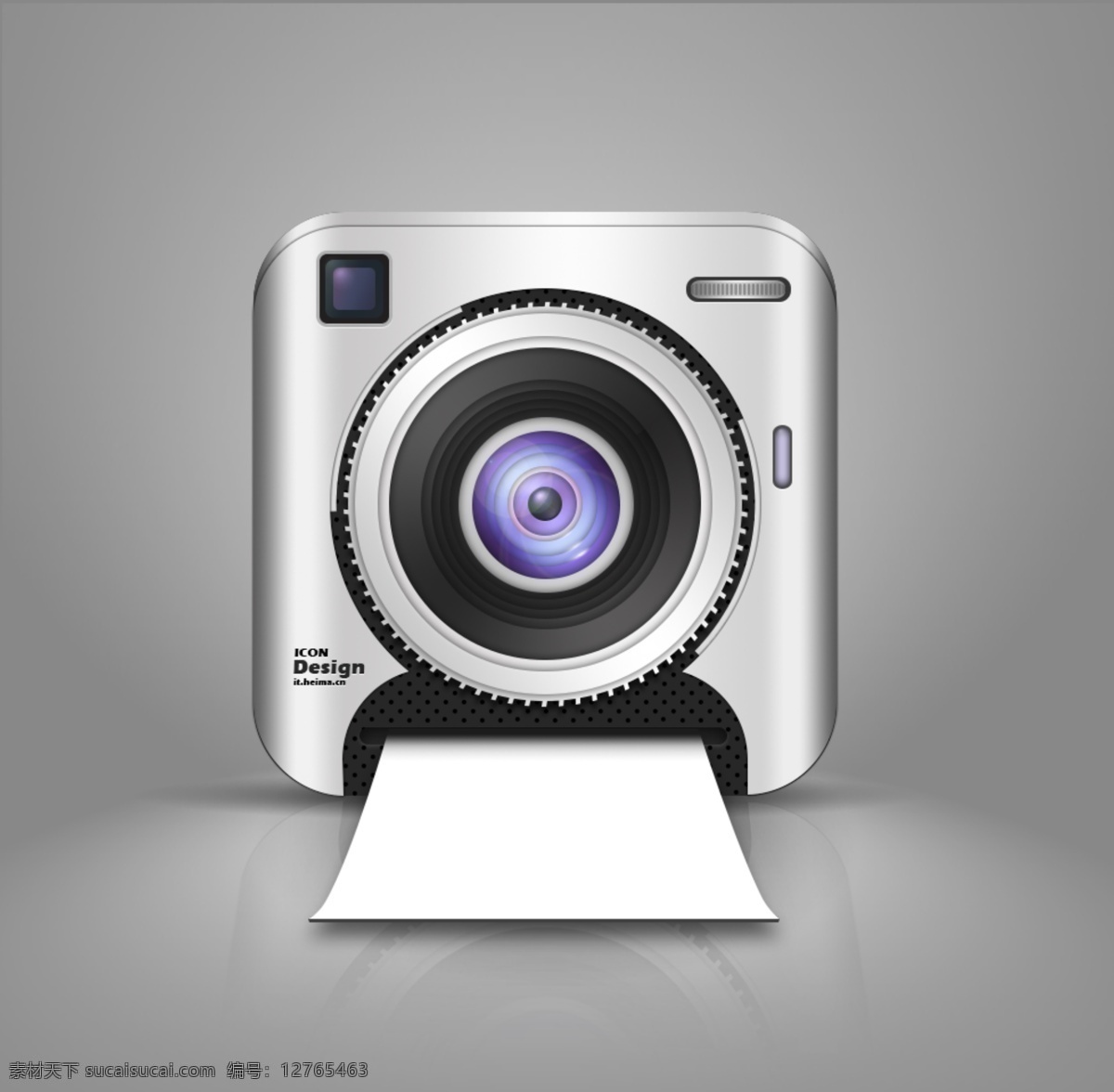 照相机 拟物图标 写实图标 icon