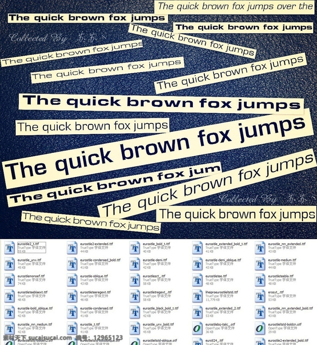 最全 eurostile 商业 字体 套 系列 广告 英文 变形 标题 logo 安装字体 frutiger ttf 英文字体 字体下载 源文件