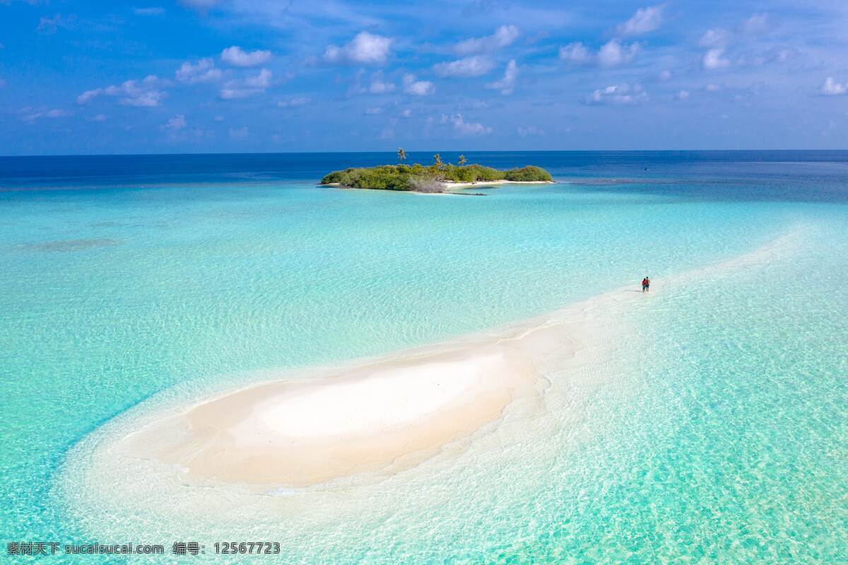 马代 马尔代夫 沙滩 海水 清彻 蓝天白云 蔚蓝 白色 海边 国外旅游 旅游摄影