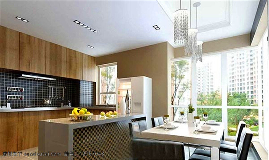 开放 厨房 餐厅 模型 家居 家居生活 室内设计 装修 室内 家具 装修设计 环境设计 效果图 max 3d 落地窗