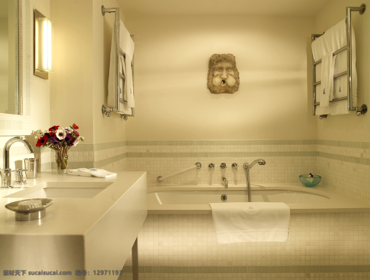豪华 浴室 室内装饰 室内装潢 室内设计 装潢设计 室内效果图 简约 现代 浴缸 洗手间 环境家居