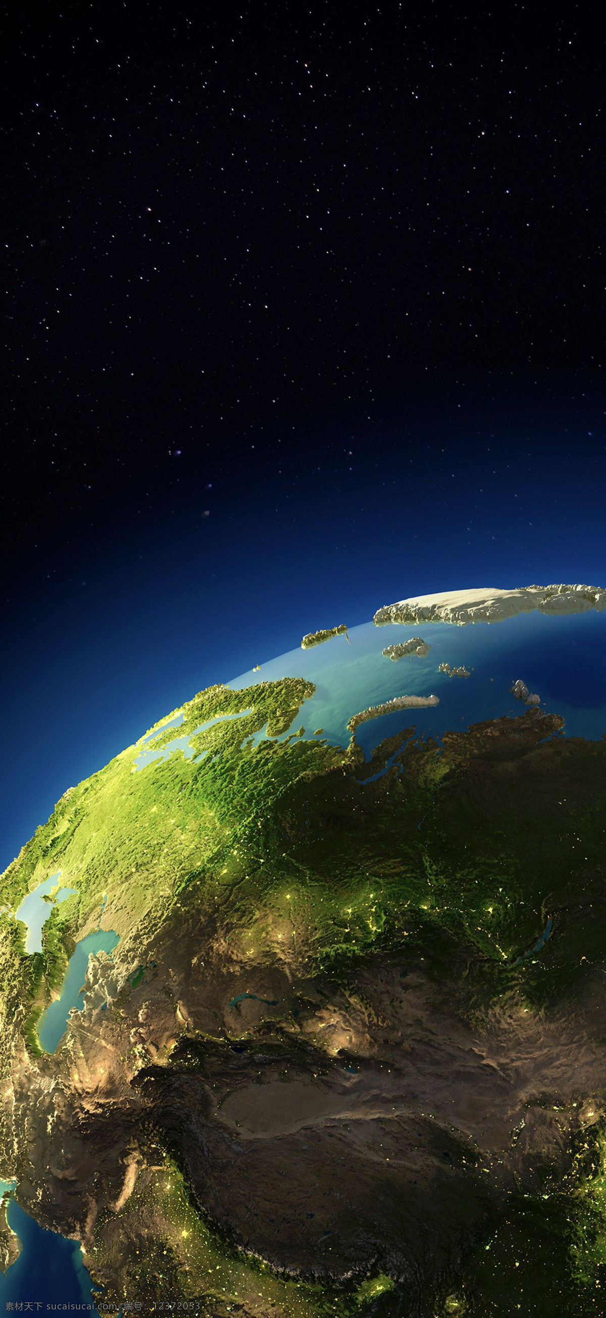 地球 太空 背景图 星耀 科幻