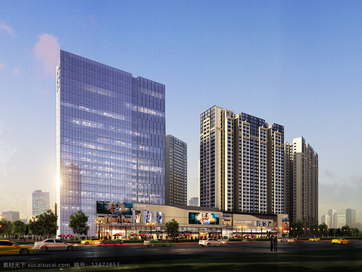 写意效果图 建筑效果图 低点效果图 文化建筑 水彩效果图 环境设计 建筑设计 地方建筑