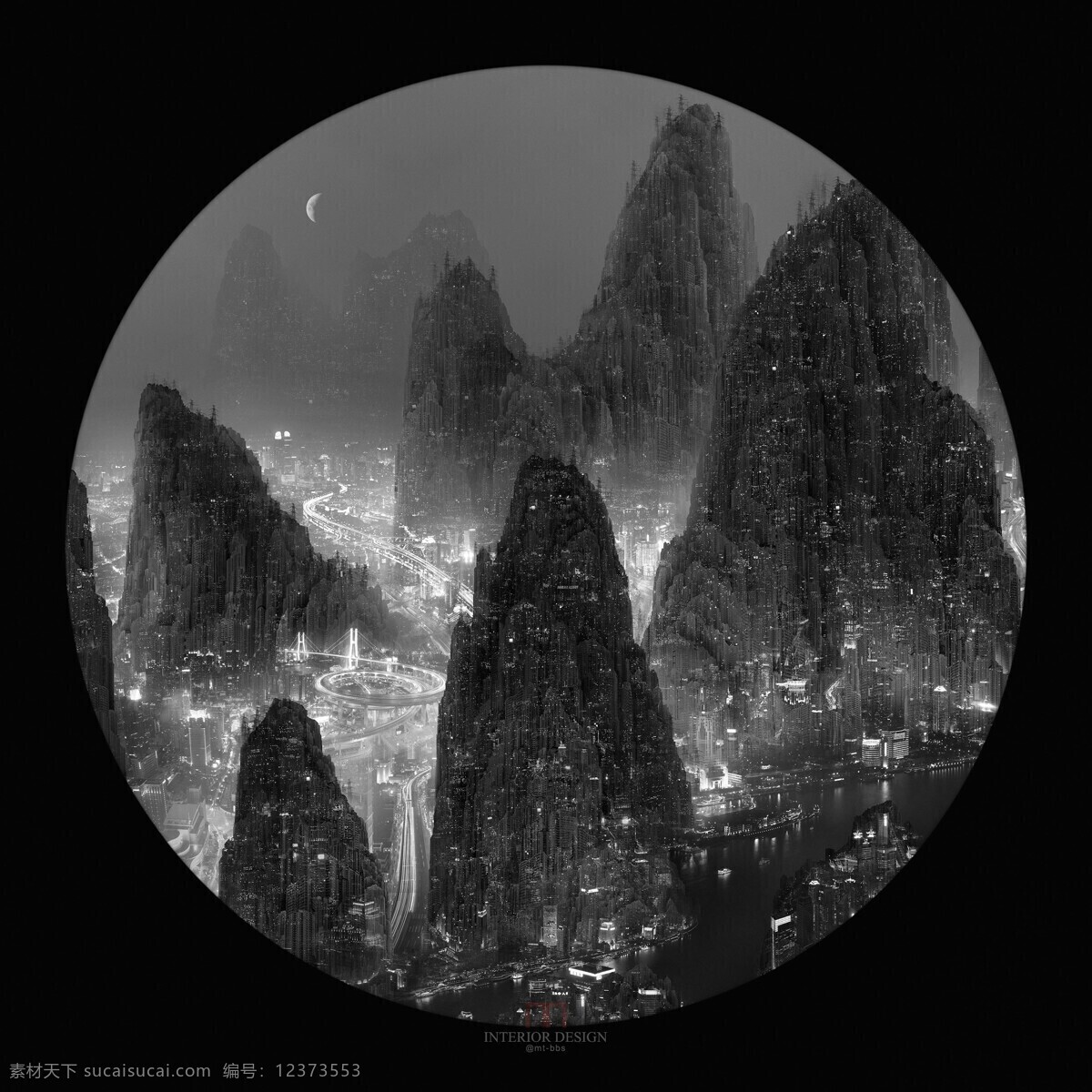 黑白 绘画 现代 结合 艺术 装饰画 杨泳梁 插画集