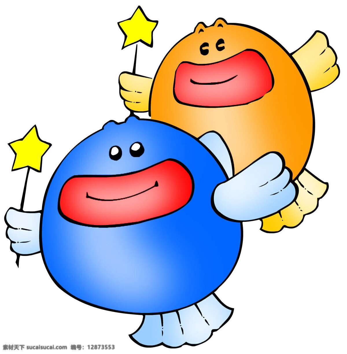 双鱼座 星座 插图 星座插图 设计素材 双鱼座篇 书画美术 白色