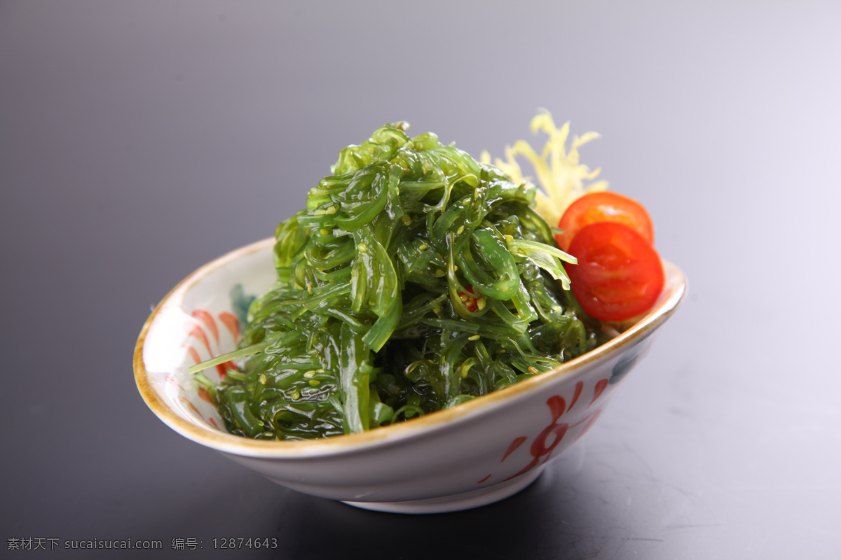 中华海藻 翡翠海藻 凉拌海藻 海 澡 餐饮美食