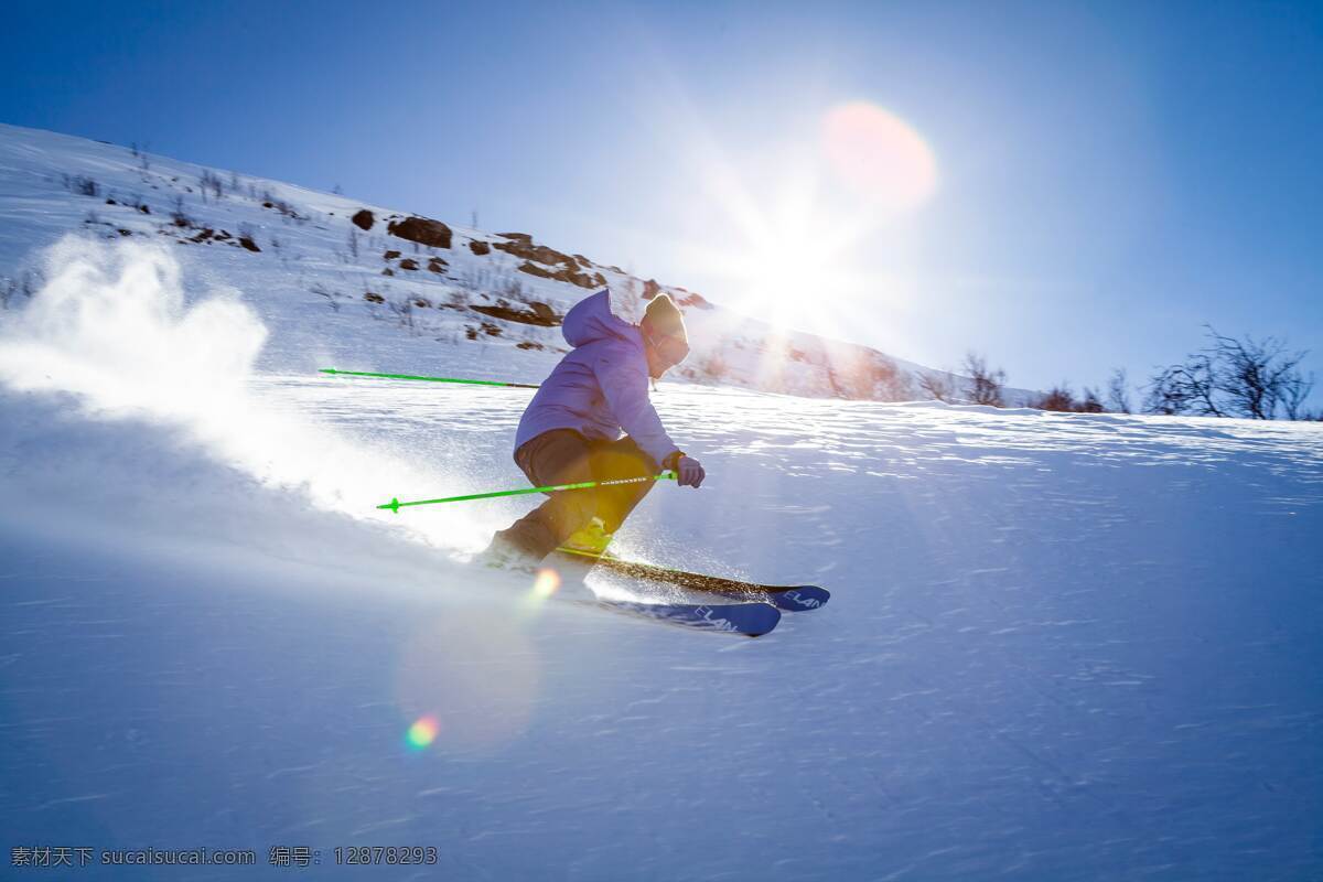 滑雪 运动 体育 雪山 寒冷 各色人物 文化艺术 体育运动