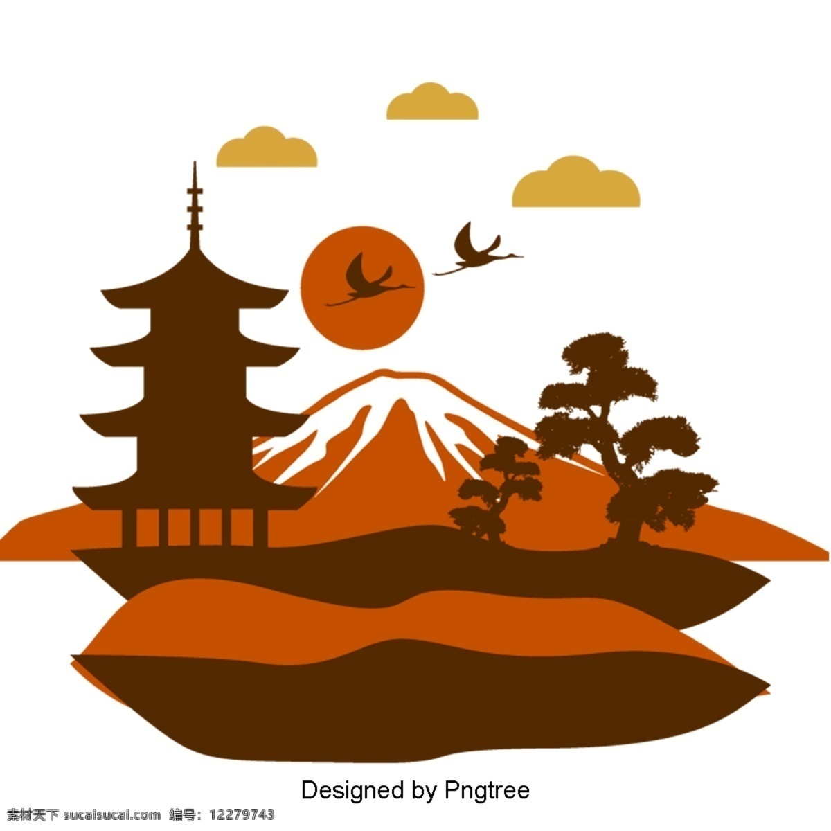 简单 日本 装饰设计 时尚 自然 日文 文化 图标 创意 图形 画报