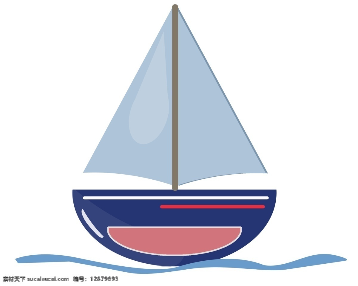 海洋帆船装饰 载客 运输 创意