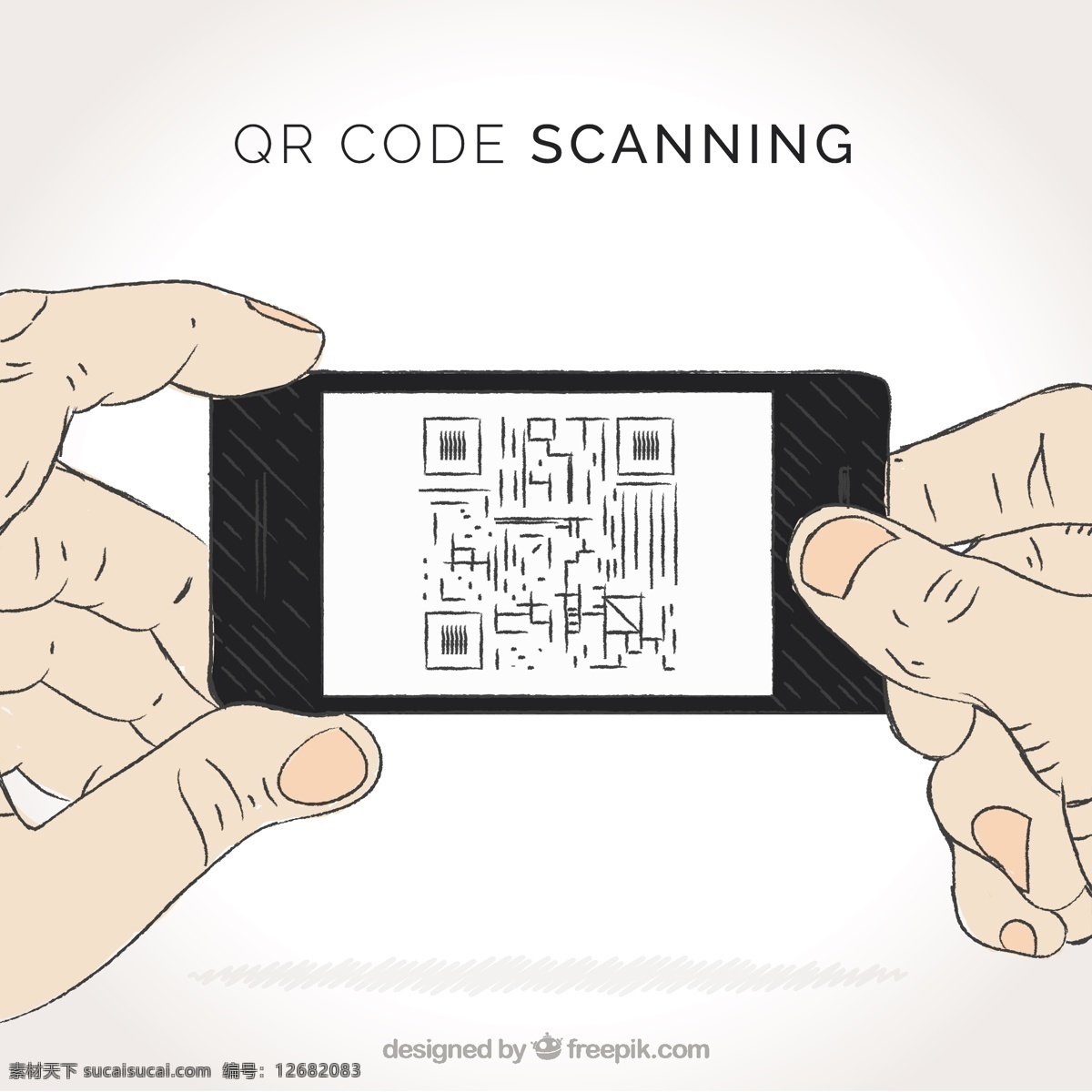 个人 扫描 qr 码 背景 抽象背景 标签 抽象 技术 手 电话 手绘 移动 网络 数字 技术背景 绘图 信息 手机 代码 数字背景 购买