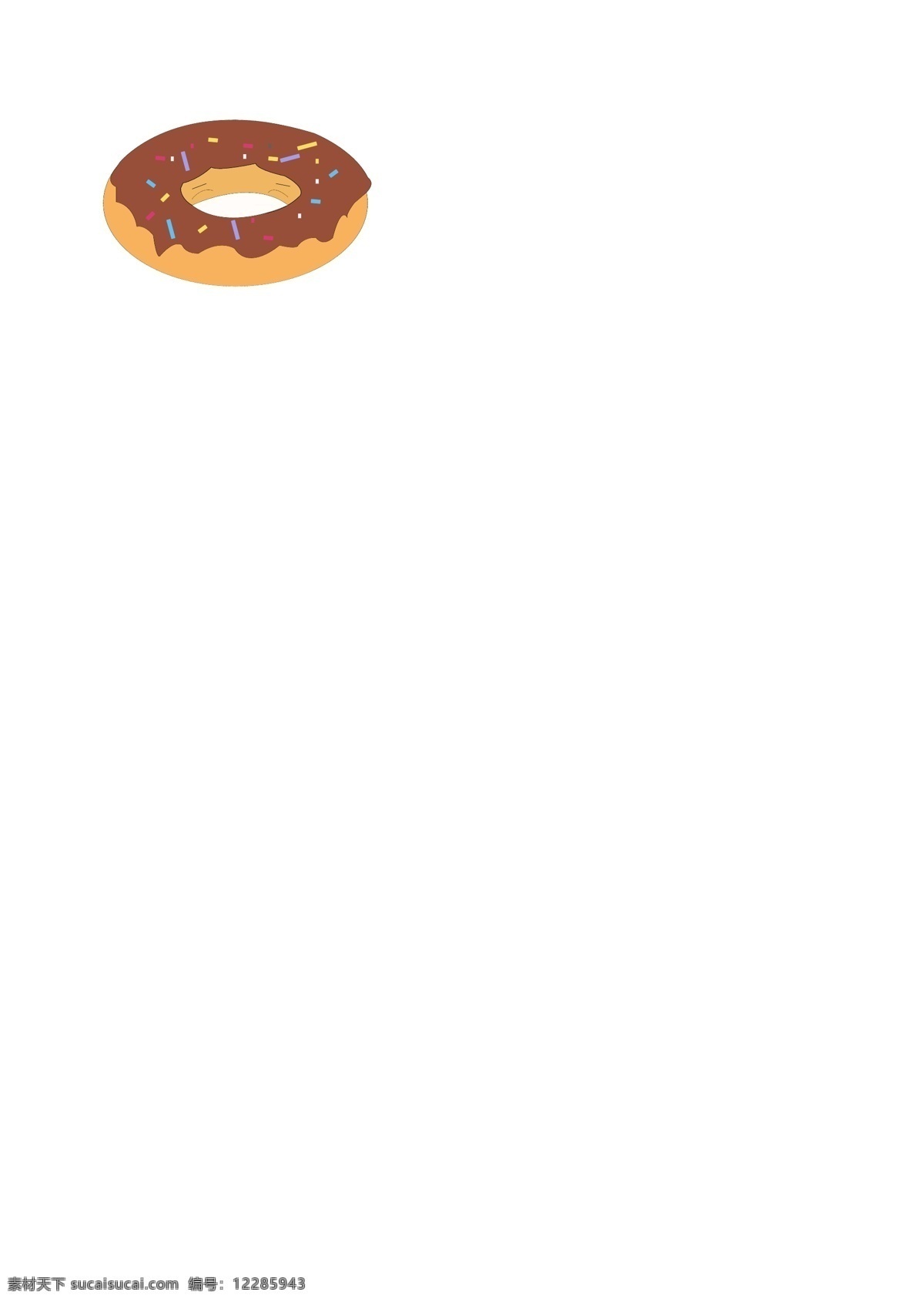 甜甜圈 矢量图 食物 甜品 手绘