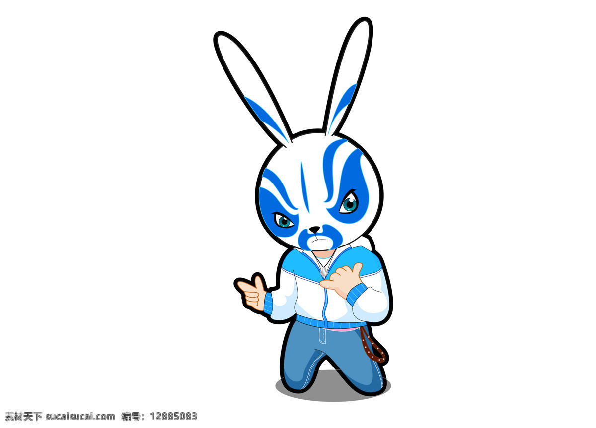插画 动漫动画 动物 花纹 京剧 卡通 卡通兔 可爱 兔 设计素材 模板下载 小动物 兔子 漫画 京戏 运动 插画集