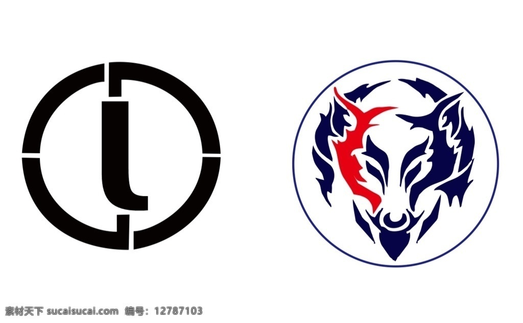 狼 类 商标 logo logo设计 狼类商标 标志图标 企业 标志