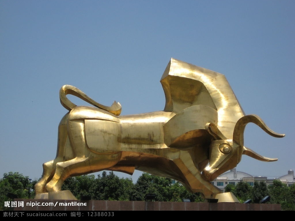 铜牛 雕塑 旅游摄影 人文景观 摄影图库