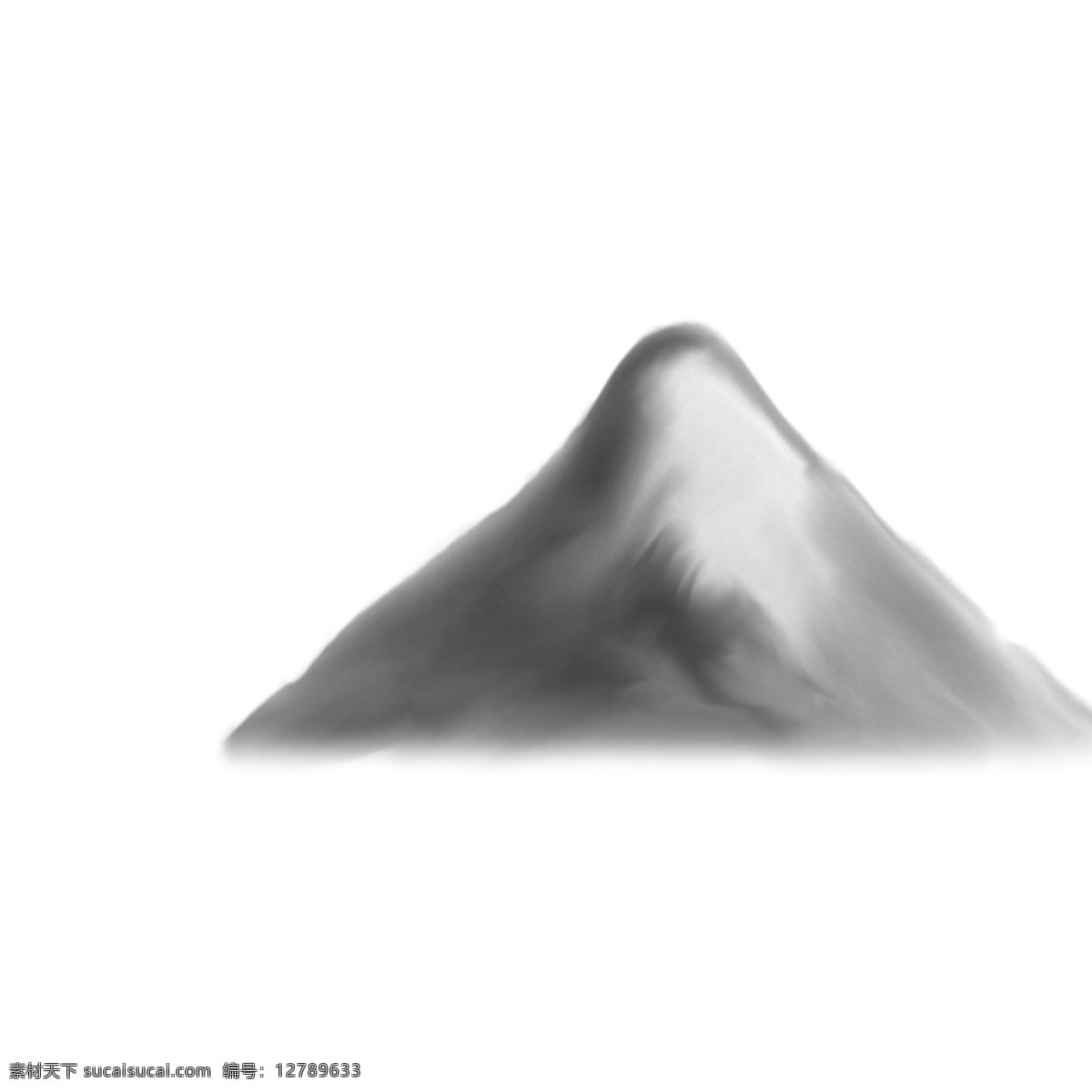 灰色 冰山 简约 创意 标题 山峰 泼墨 抽象立体 效果装饰 山脉 冰山图景 抽象简约 水彩